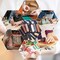 35 Pieces Leather Stitching Pouch Kit with 4mm Prong Sewing Hole Punch, Leather Sewing Tools, Waxed Thread and Large-Eye Stitching Needles for Beginner Leather Sewing Working Crafting Projects
